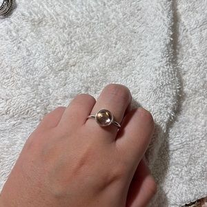 Pandora pink circular ring